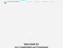 Tablet Screenshot of docharteredaccountant.com